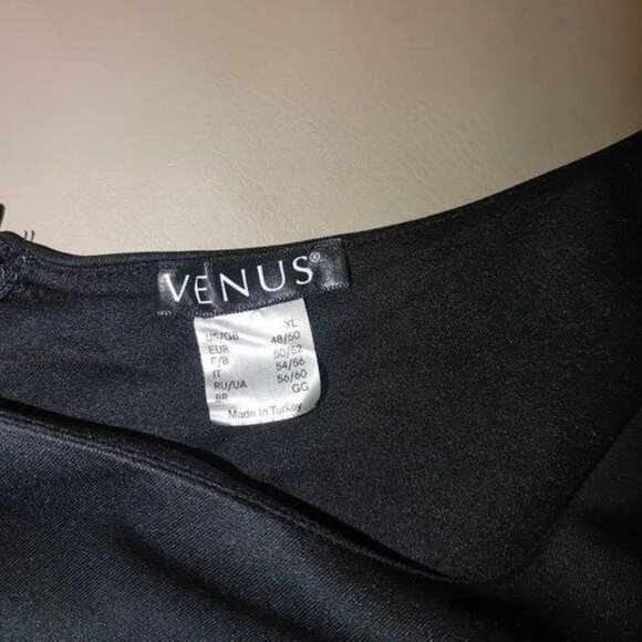 Venus Womens Dress Sleeveless Round Neck Panel Insert Ruffle Size XL Turkey - Picture 7 of 10